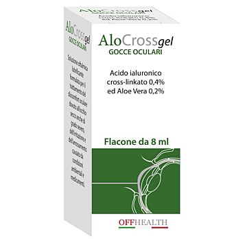 Soluzione oftalmica lubrificante alocross acido ialuronico sale sodico cross linkato 0,20% ed aloe v - 
